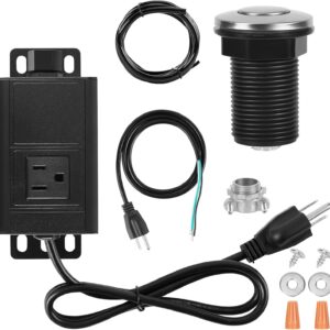 HK Air Switch Kit for Garbage Disposal – Stainless Steel Push Button