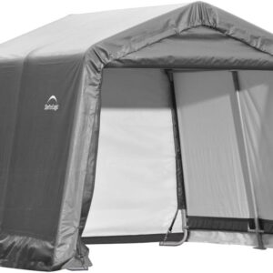ShelterLogic 10' x 10' Steel Storage Shed - Grey