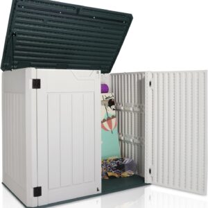 47 Cu Ft Outdoor Storage Shed - Lockable Resin Deck Box