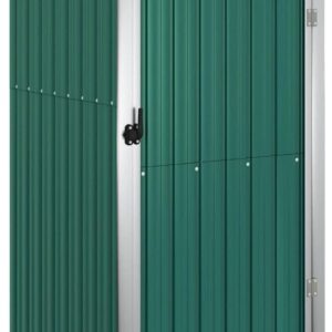 KPOTUERTU Galvanized Steel Garden Shed 34.6x35x63.4in