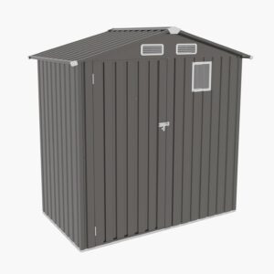 KORVYAL 6x3.6ft Metal Outdoor Storage Shed