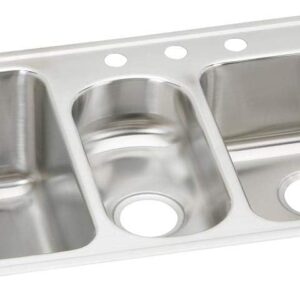 Elkay Lustertone Classic 3-Bowl Stainless Steel Sink