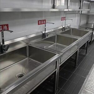 ELUKHT Stainless Steel Kitchen Sink 120x70x80cm