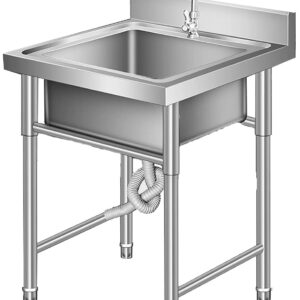 Stainless Steel Undermount Utility Sink – Rust-Resistant Single Bowl