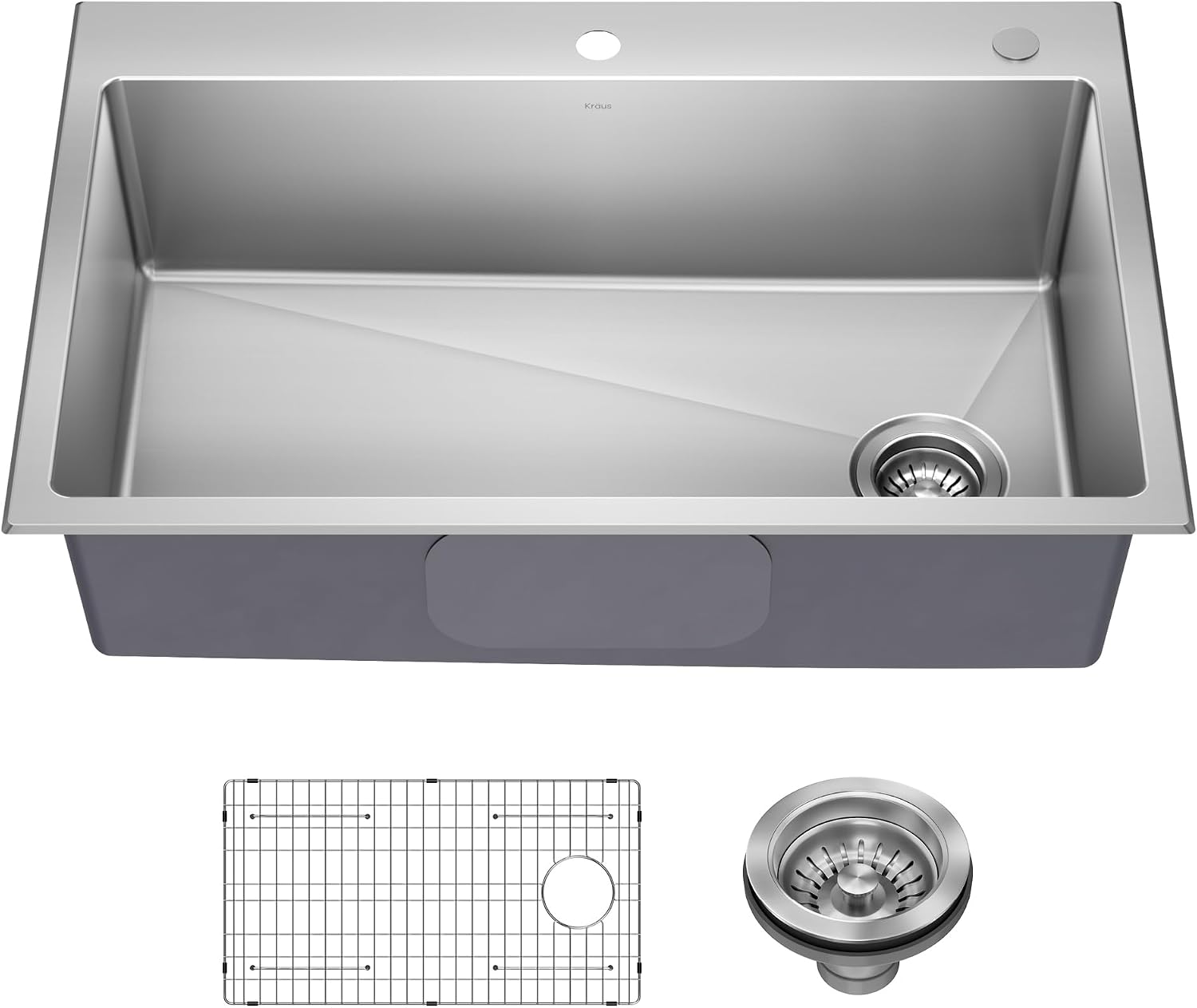 KRAUS Fairlane 33" Stainless Steel Kitchen Sink