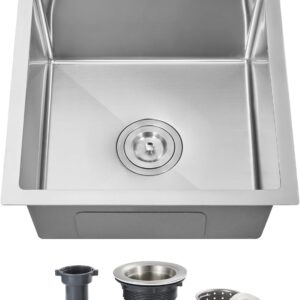 ROVOGO 17x19 Bar Sink 304 Stainless Steel Drop-In