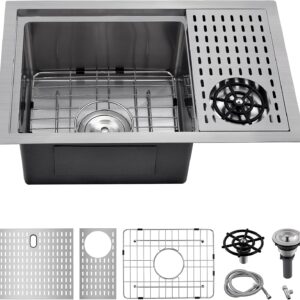 Scamall 25x15 Deep Stainless Steel Undermount Sink