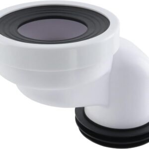 T Tulead 10cm Offset Toilet Flange, White