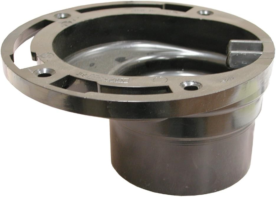 Jones Stephens C54343 ABS 4-Way Offset Closet Flange - Black