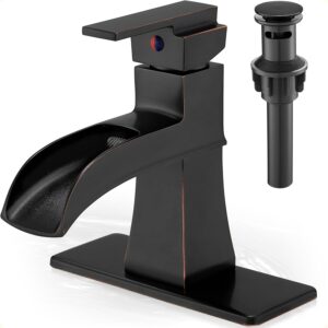 Oil Rubbed Bronze Waterfall Faucet - 5 Min Install