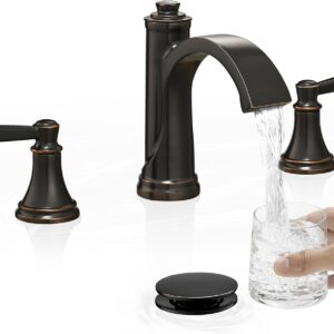 Oil Rubbed Bronze Waterfall Bathroom Faucet