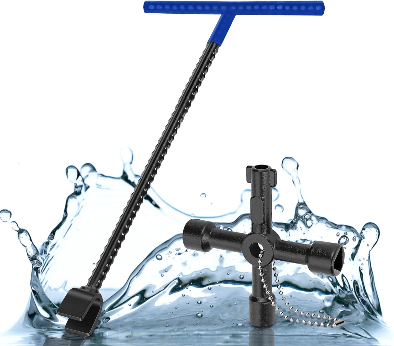 Water Meter Key Set – 2-Piece Steel Shut Off Tool