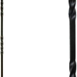 Double Twist 1/2" Iron Balusters - Satin Black (10-Pack)