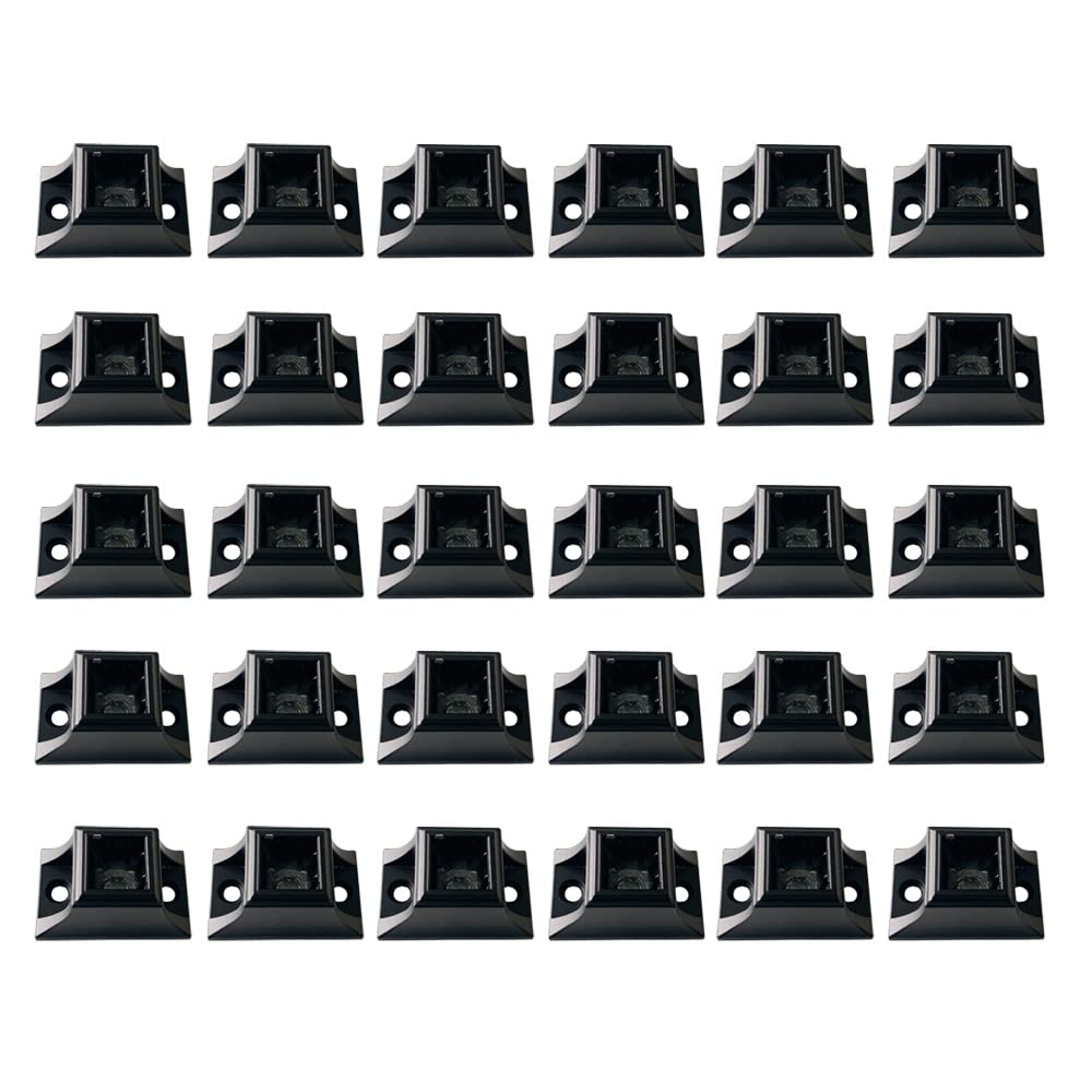 Elecmate Iron Baluster Shoes, 30 Pcs - Satin Black