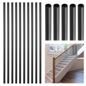 50-Pack 5/8" Iron Stair Balusters, 44" Black Spindles
