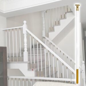 90pcs Adjustable Metal Stair Balusters, Black/White