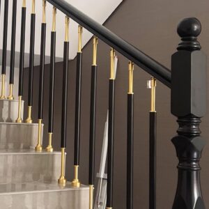 ZAQYCM Black Metal Stair Balusters - 100 Pcs
