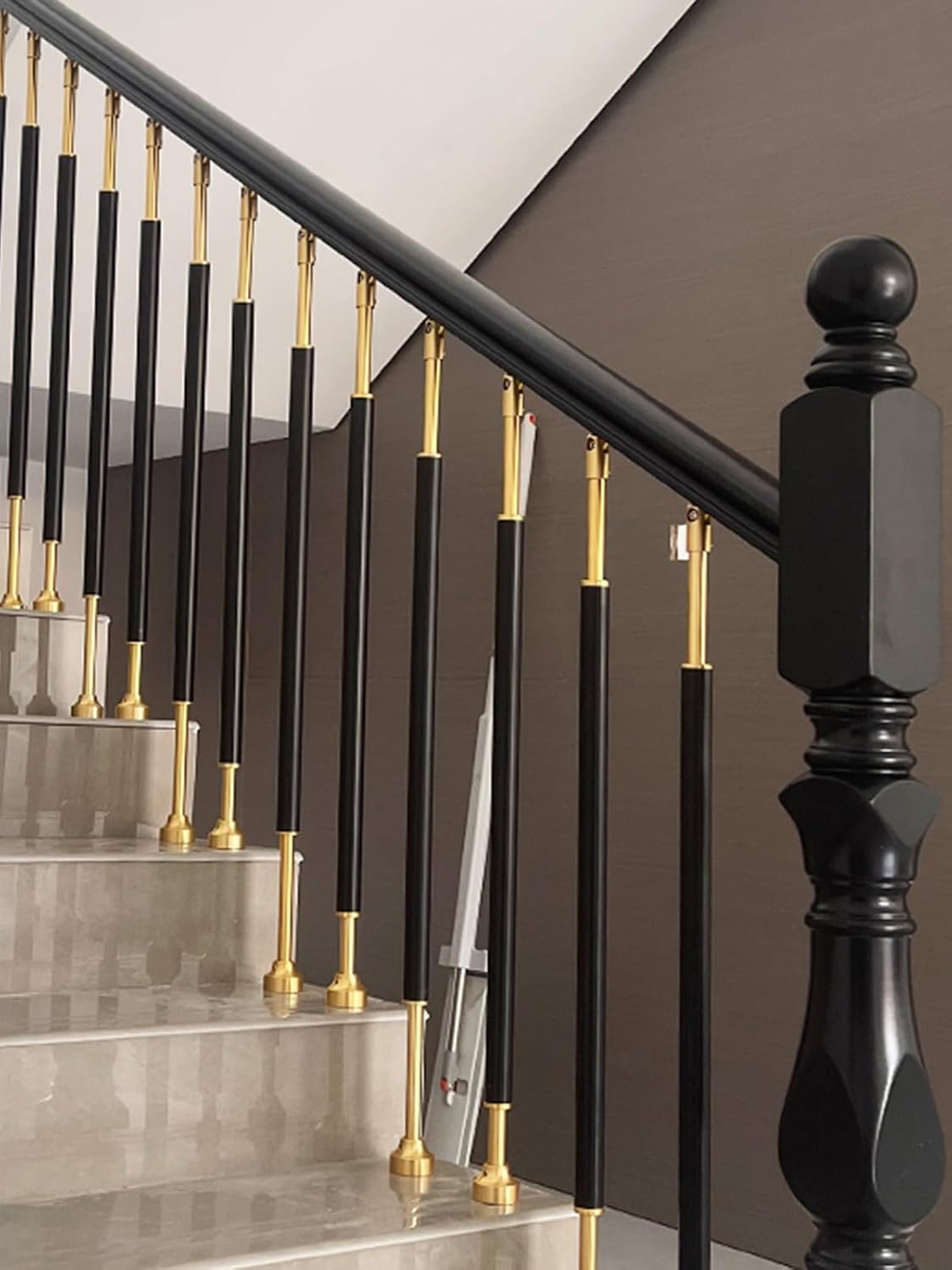 ZAQYCM Black Metal Stair Balusters - 100 Pcs