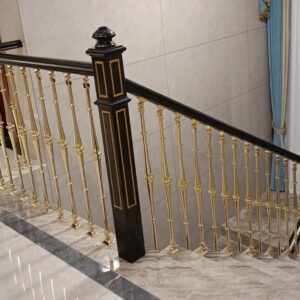 ZAQYCM Metal Gold Balusters, 50-Pc Staircase Rails