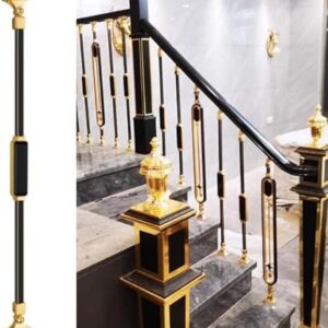 Gold & Black Aluminum Stair Balusters - 95cm