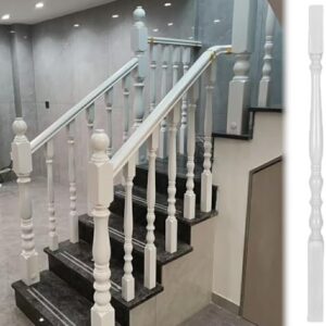 White Wooden Staircase Balusters - 30 Pack, 95cm