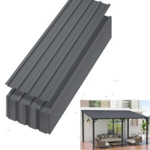 20 Galvanized Steel Roof Panels, 5ft - Durable Outdoor Use
