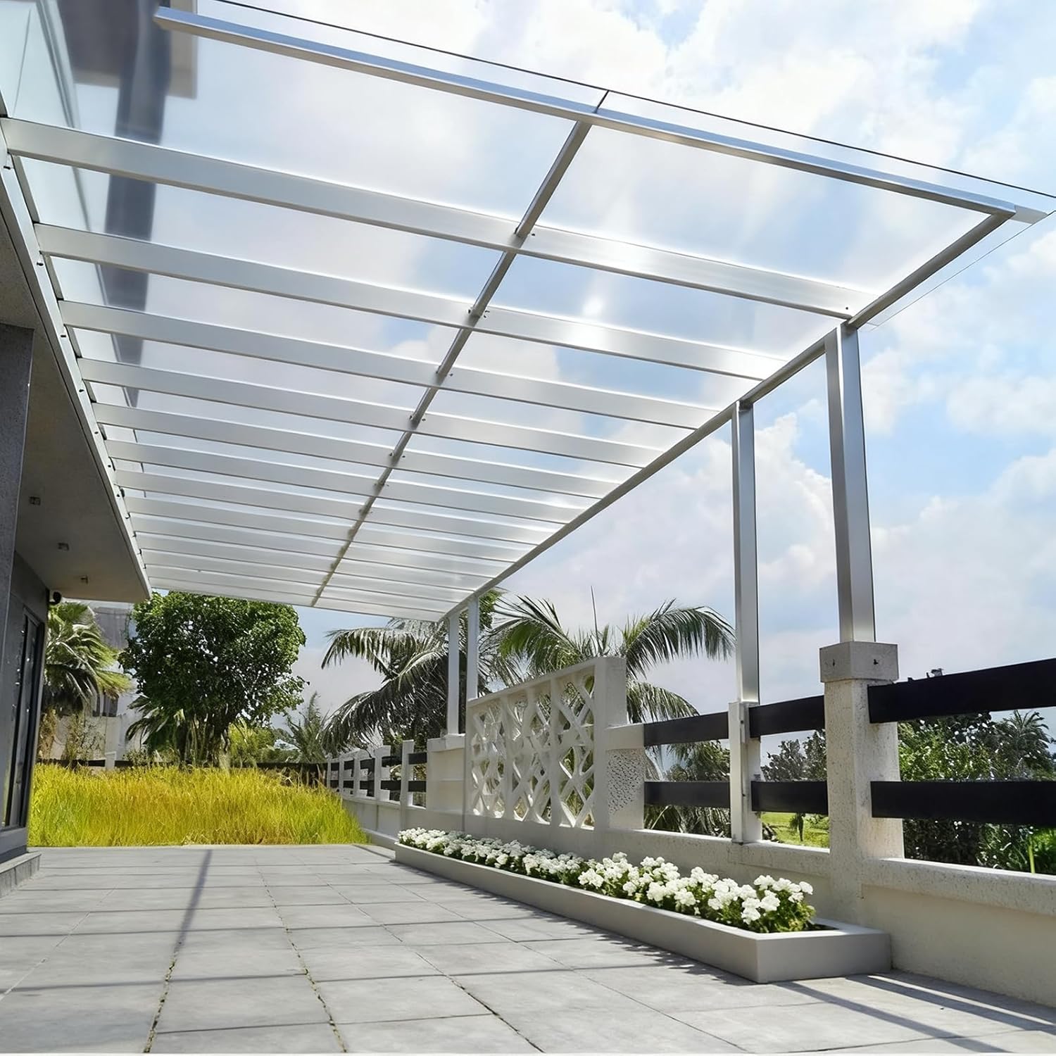 Clear Polycarbonate Roofing Sheet 4x32.8ft