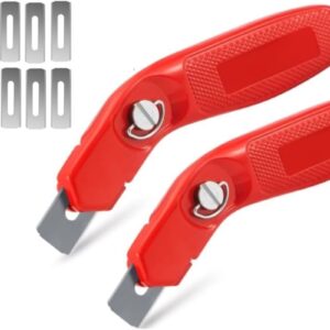 ZY307 Heavy-Duty Carpet Knife, 2-Pack with 6 Blades