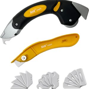 XW Heavy-Duty Carpet Knife Set – 2-Pack w/ 15 Blades
