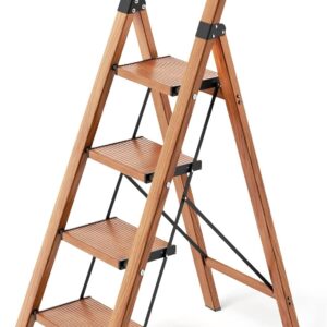 Culaccino 4-Step Folding Ladder, Lightweight Aluminum