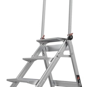 Little Giant Jumbo Step Stool 3-Step, 8.7ft Reach