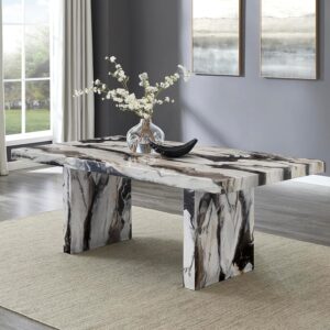 Cavira Modern Faux Marble Dining Table - Roundhill Furniture