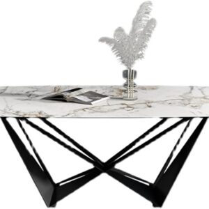 HCZKIUJ Marble Dining Table – Sleek & Durable