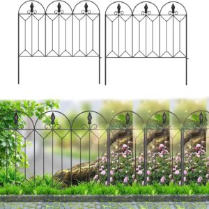 Metal Garden Fence Panel Set – 10pcs, Pet & Plant Barrier