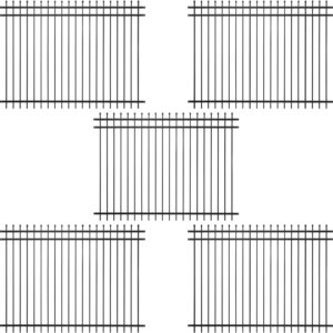 Heavy-Duty Pinnacle Fence Panels (5-Pack) – 6FT x 8FT