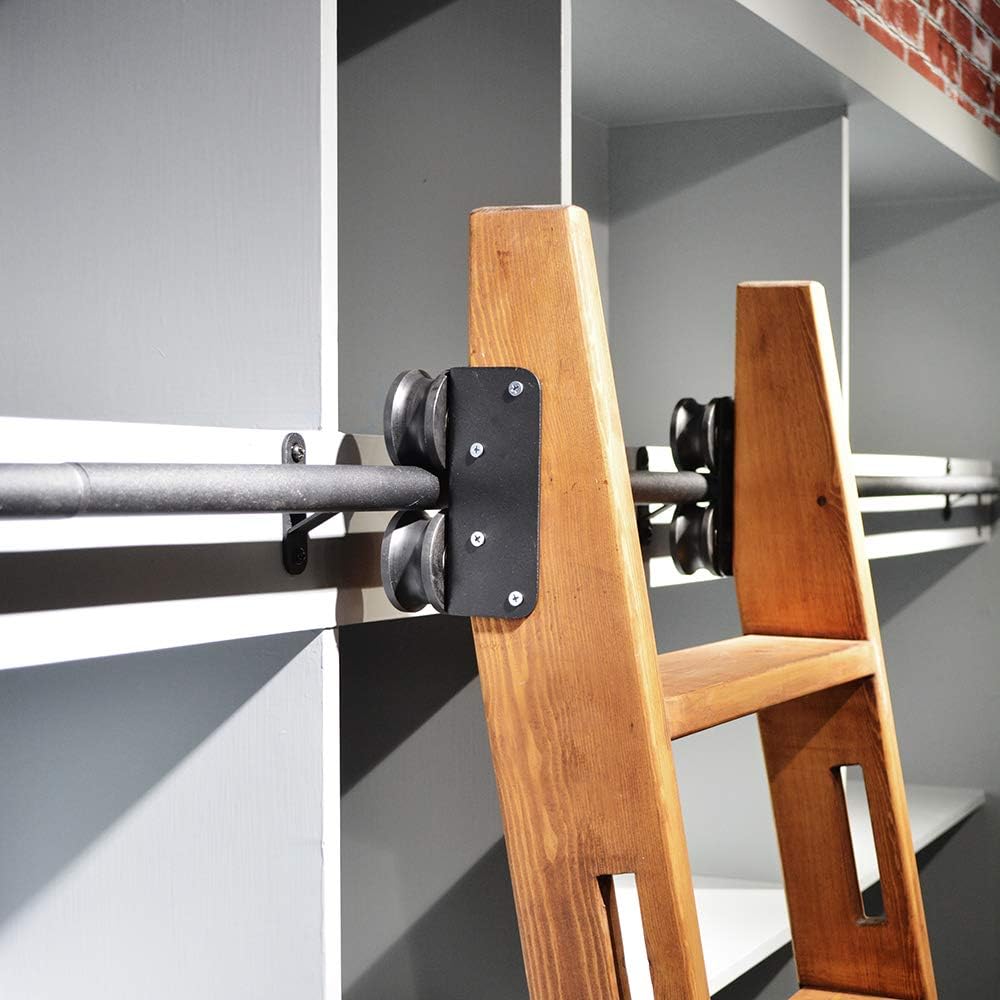 DIYHD 8FT Rolling Library Ladder Kit