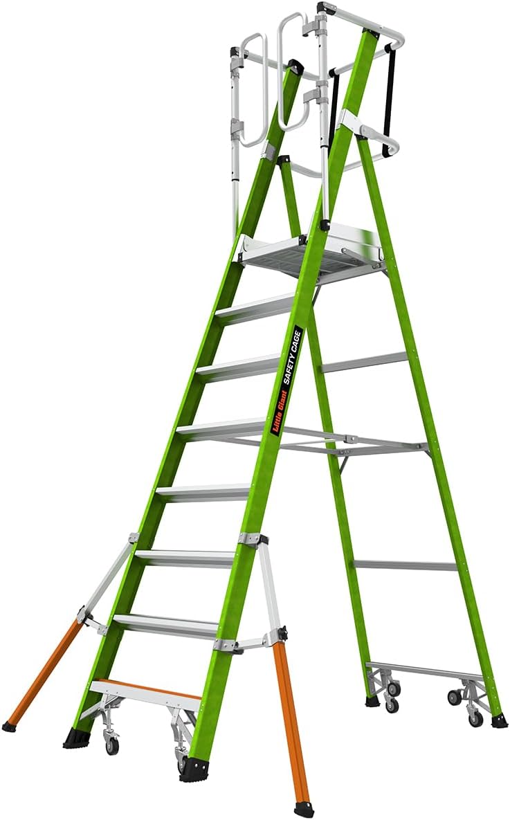 Little Giant Safety Cage 2.0 M8 8ft Platform Ladder
