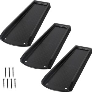 PlusGutter 24" Downspout Splash Block (3-Pack, Black)