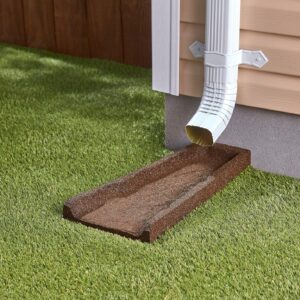 Rubberific Premium Rubber Downspout Splash Block (2-Pack)