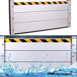 Heavy-Duty Flood Barrier for Garage Doors - 16ft Aluminum Panels