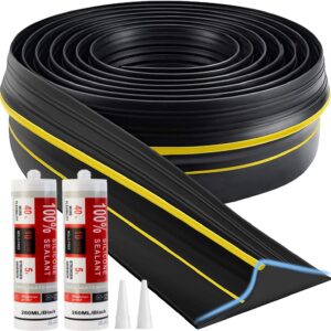 Jin&Bao Garage Door Seal Strip Kit - 20ft, Waterproof Weatherstrip