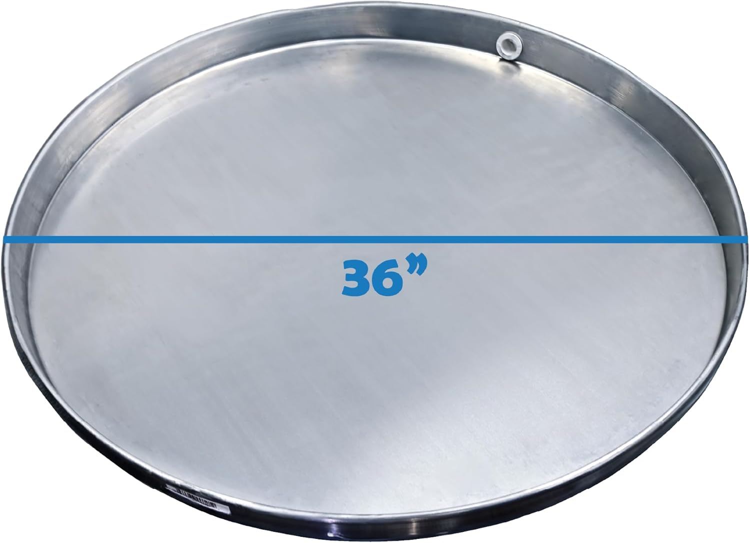 Aluminum Water Heater Pan 36" - US Made, No Leaks