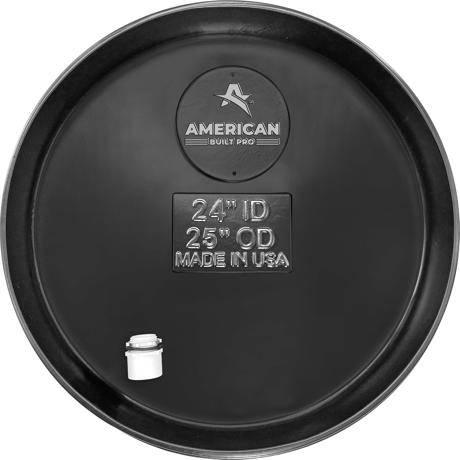 Water Heater Drain Pan - 24" Round HDPE Pan - No Drill Required