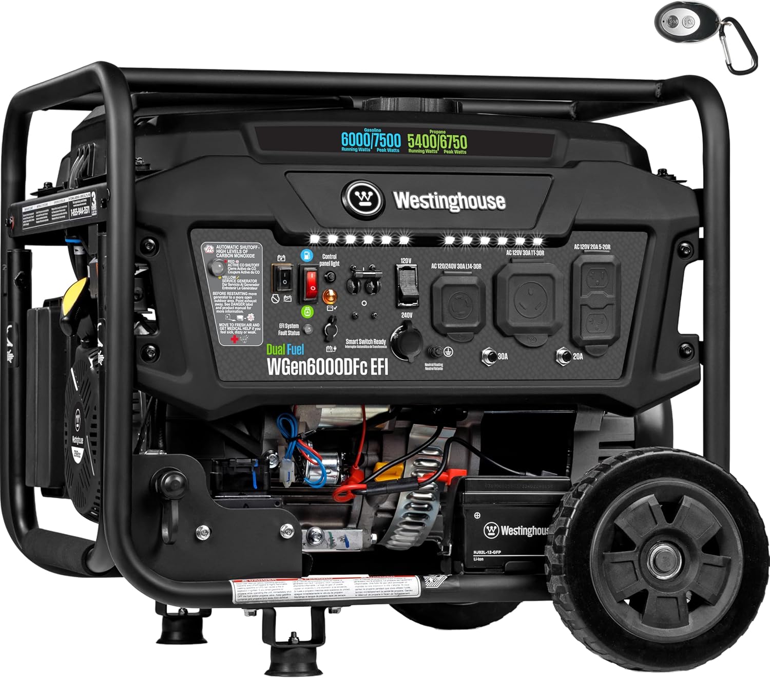 Westinghouse WGen6000DFc 7500W Dual Fuel Generator