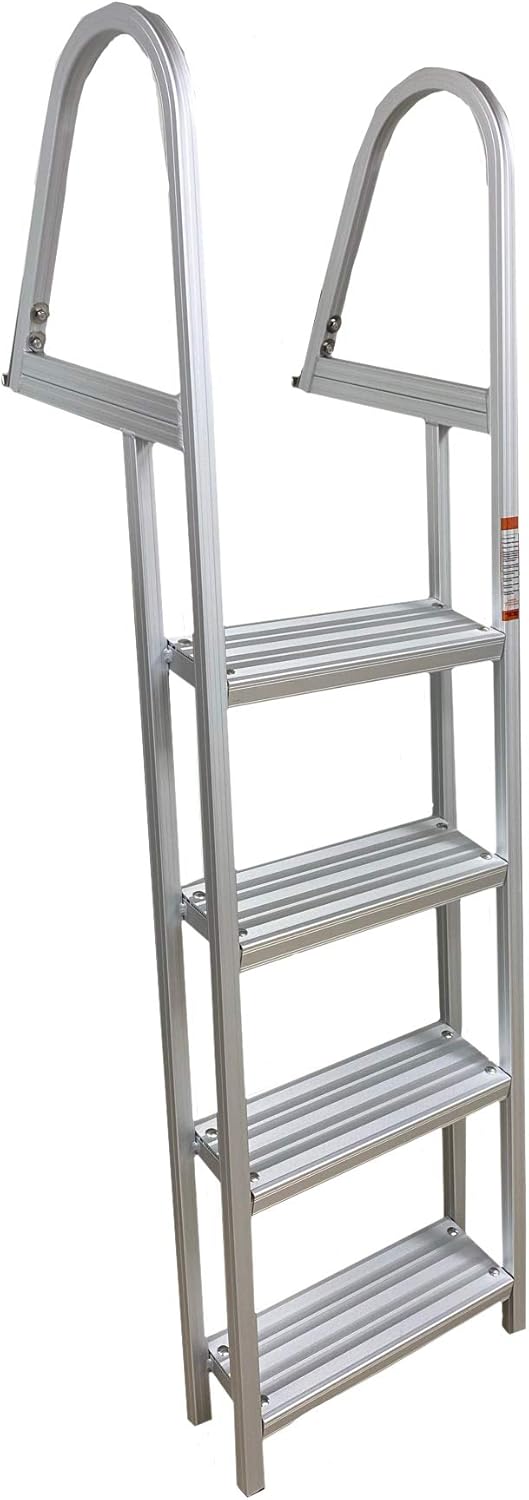 Heavy-Duty Aluminum 4-Step Boat Dock Ladder