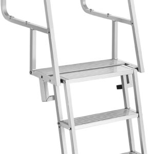 VEVOR 4-Step Aluminum Dock Ladder, 350 lbs