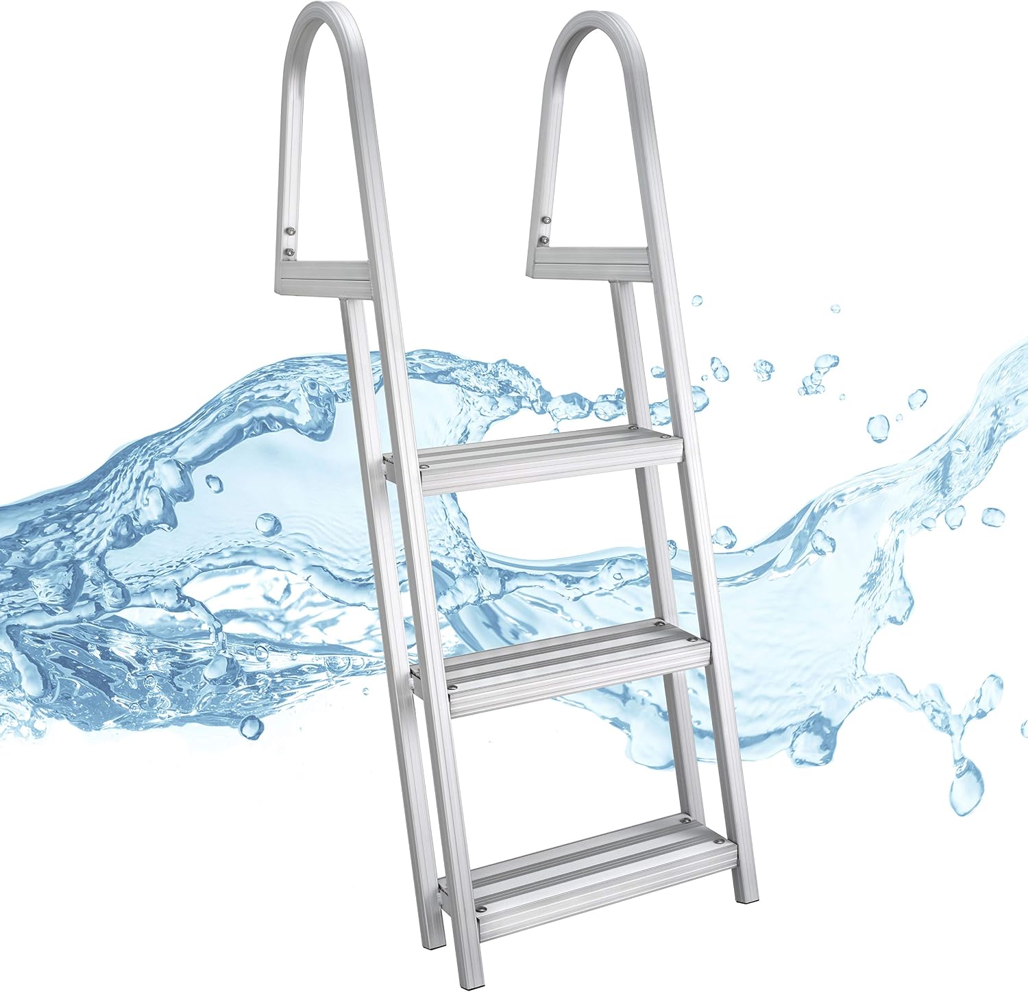 RecPro 3-Step Marine Aluminum Boarding Ladder