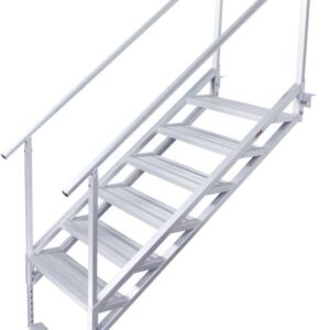 Extreme Max 6-Step Jumbo-Tread Dock Stairs - 500 lb Capacity