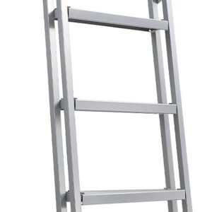 Aluminum Flip-Up Pontoon Boat Ladder, 5 Steps