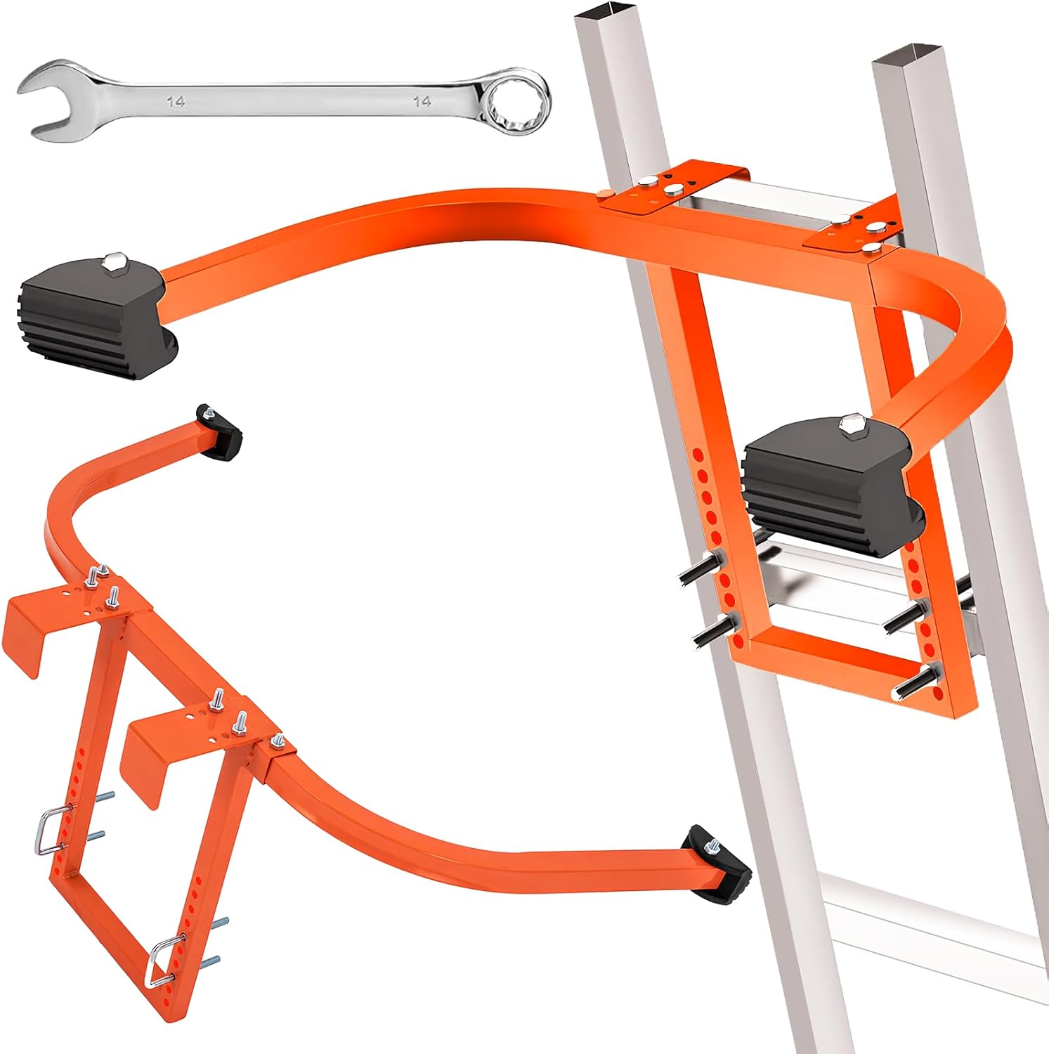 Heavy-Duty Ladder Stabilizer for Roof & Gutter Work